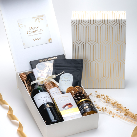 Wyjątkowe Podziękowanie - elegancki zestaw firmowy z alkoholem w pudełku na magnes